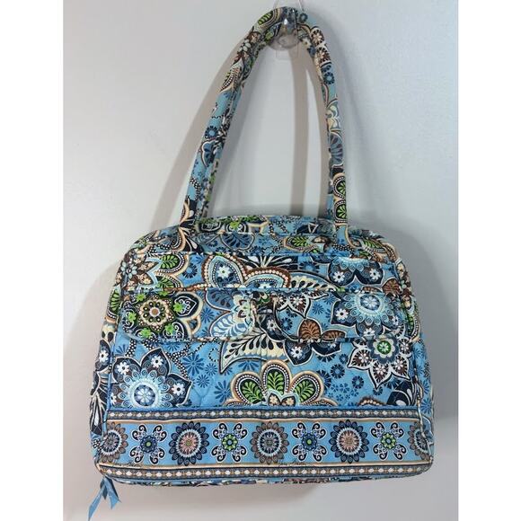 Vera Bradley Bali Blue Paisley Floral Shoulder Bag OS - Picture 1 of 10
